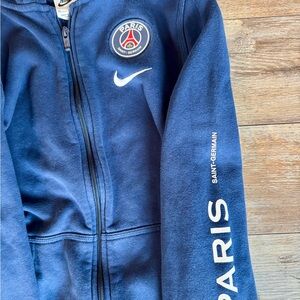 Nike Kids Paris Saint-Germain Blue Zip Up, Size XL